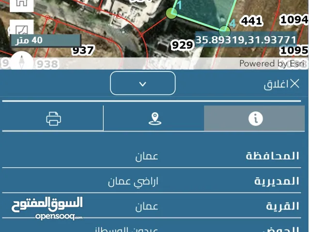 ارض للبيع خلف السفارة السعوديه المساحه 1361 متر