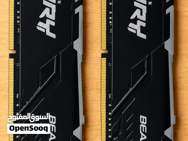 مطلوب قطعتين رام كينجستون (Kingston FURY Beast DDR4) المجموع 16 جيجا (8+8) لتطابق القطع الظاهرة في ا