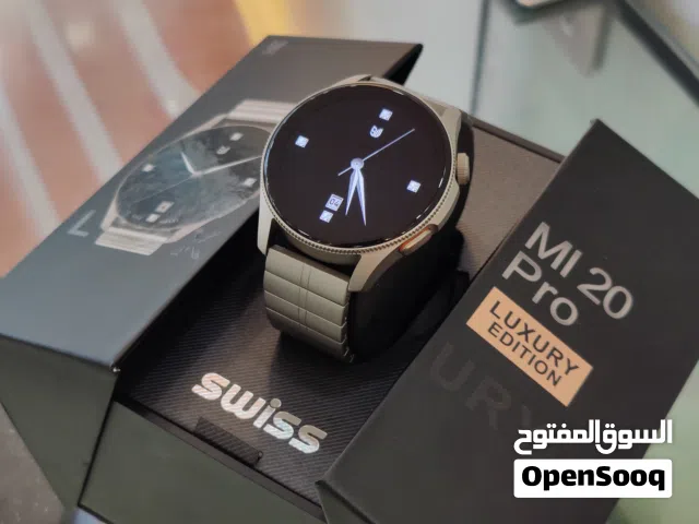الفخامة ما تكون بالكلام...تكون في التفاصيل ساعة Mi 20 Pro الذكية بحزام تيتانيوم ستيل swiss mi 20 pro