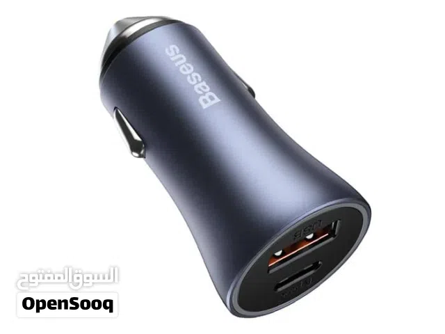 40W Fast Car Charger  Dual USB-C PD + USB-A QC  New