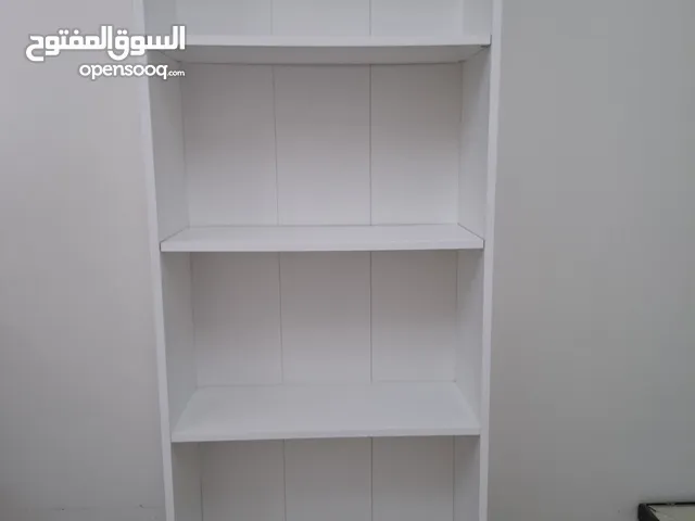 خزانة مكتبية ايكيا بيضاء بخمسة رفوف