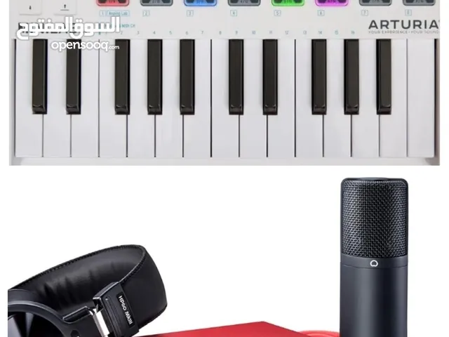 studio Audiointerface and a midi keyboard
