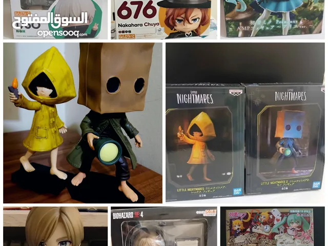 Different anime and games figures