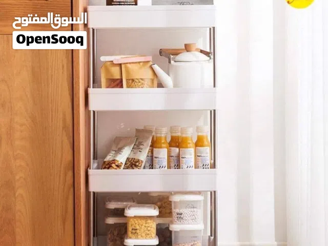 الجديد وصللل *عربة ترولي تخزين دوارة قابلة للطي بربعه طبقات مع عجلات*