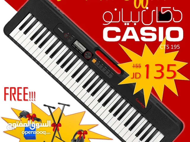 اورغ كاسيو Casio Keyboard CT-S195  مكفول 4سنوات من الوكيل لكاسيو موسيقى بالاردن