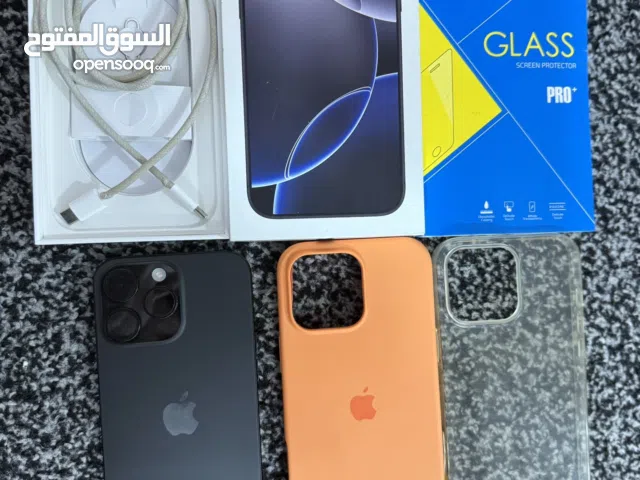 iPhone 16 pro max 256g بطارية 92 مش مفتوح ولا مصلح نموذج M اصل جديد شريحه مدخل وشريحة تفعيلية