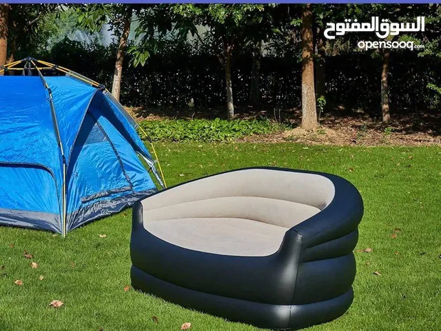 أوت رافيلر كنبة مزدوجة قابلة للنفخ في الهواء الطلق ، كرسي استرخاء قابل للطي ، كنبة ترفيهية .