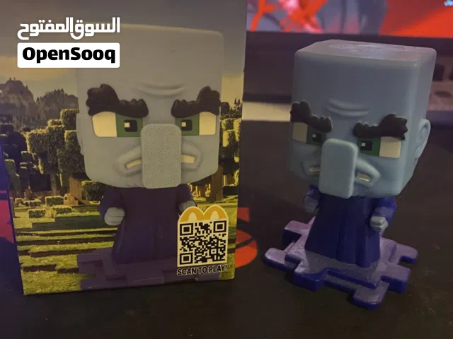 شخصية ماينكرافت + ماريو + مجسم سيارة موستنق موديل 1968
