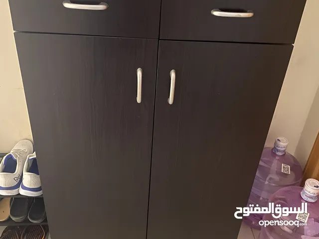 Brown Wooden Shoe Cabinet