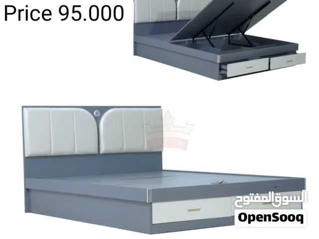 سرير خشبي بحجم كوين مع مرتبة طبية مقاس 12 سم   Queen Size Wooden Bed With 12cm Madical Mattress