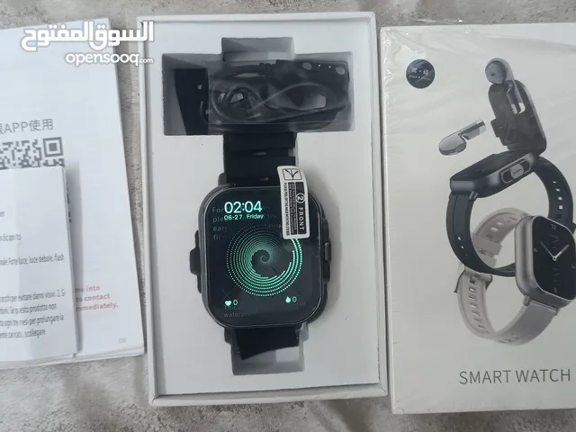 ساعه الكترونيه وبنفس الوقت سماعات