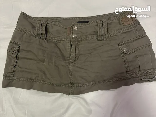 Y2K mini olive green skirt