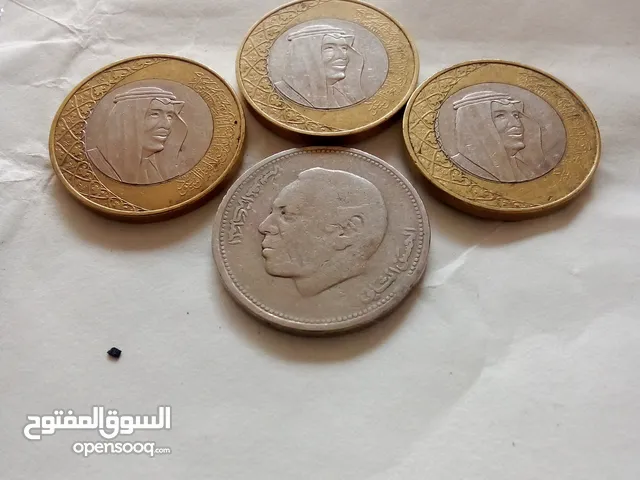 بيع 4 قطع نقدية معدنية عربية