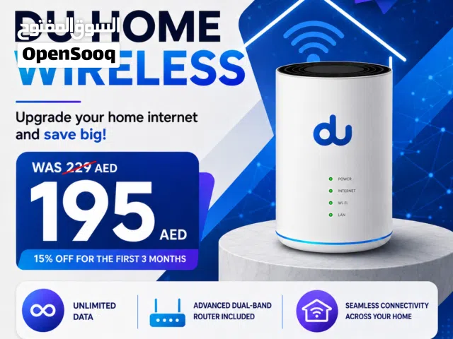 DU Home WiFi internet connection all over UAE