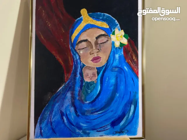 لوحة فنية ( بين الحب والسكينة )