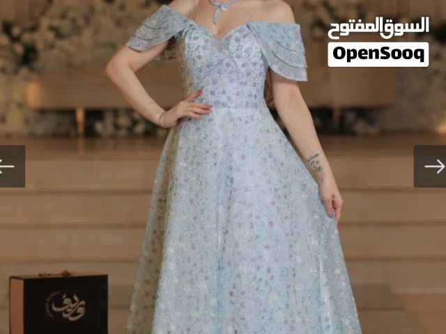 فستان سهرة فخم للبيع جديد لبس مره وحدة فقط
