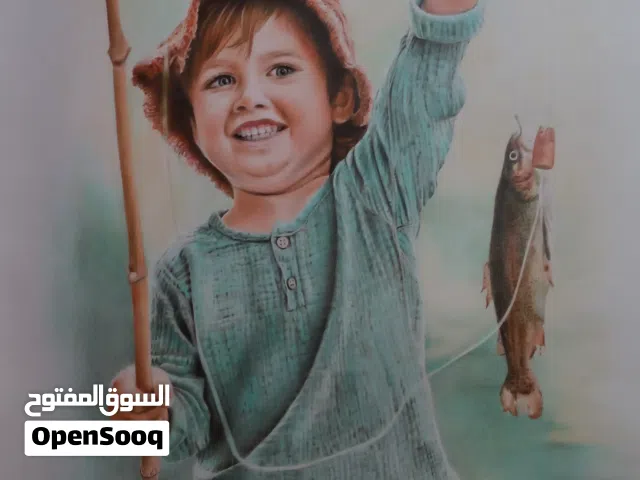 لوحة بورتريه أصلية مرسومة يدويًا - إبداع فني خاص مع شحن دولي مضمون