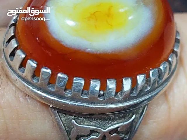 خاتم دفش عقيق حر يمني
