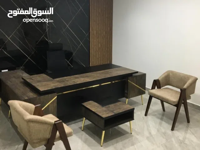 مكتب 180سم مع جانبية ادراج وطاولة مع إمكانية اختيار اللون والقياس المناسب لك