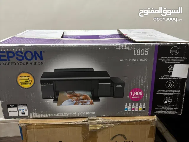 طابعه Epson L805 شبه جديده استخدام قليل جدا