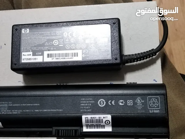 HP original charger and battery
