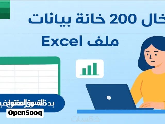 خدمات إدخال بيانات وإكسيل احترافية – تسليم سريع