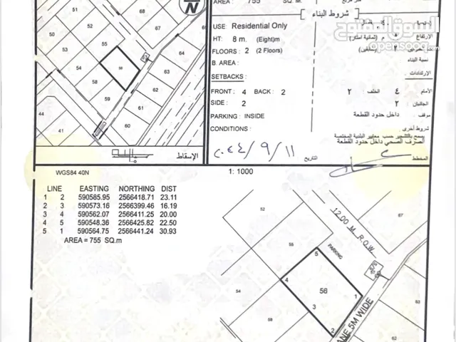 ارض للبيع مرتفعات سيجاء