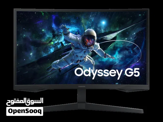 شاشة الألعاب المنحنية Odyssey G5 G55C QHD مقاس 27 بوصة وبمعدل تحديث 165 هرتز LS27CG552EM الكود لل