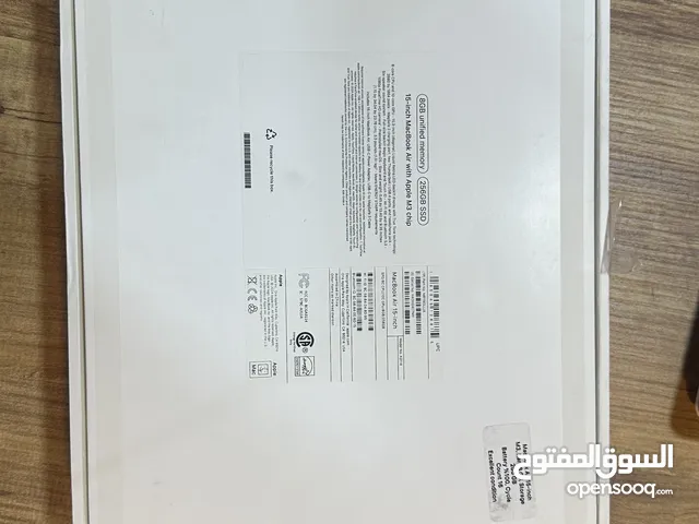 MacBook Air M3 15 inch 256GB 8GB