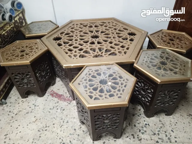 طاوله وسط خشب