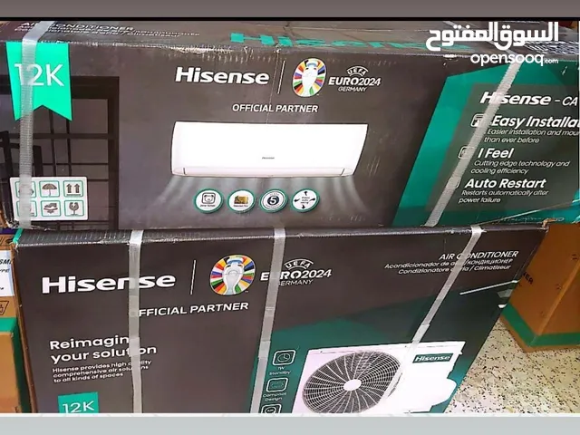 hisense brand new split ac 1ton with 5 years compressor and one year parts warranty