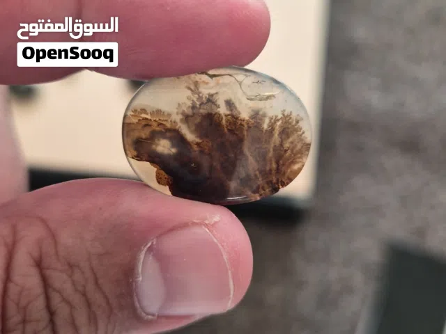 للبيع عقيق شجري مصور بلفظ الجلالة