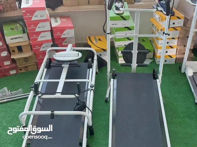 جهاز مشي يدوي مع قرص نحت الخصر و مشد للبطن و حاملة تلفون و أحبال لشد عضلات الصدر والظهر