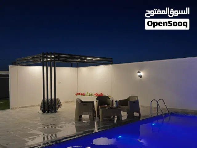 استراحة للايجار تاجوراء المظل فل الفل مش ناقصة شي ومكانها على الرئيسي جنب مول غوط الديس
