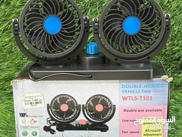 WTLS-T101 Double Headed 12V/24V Vehicle Fan