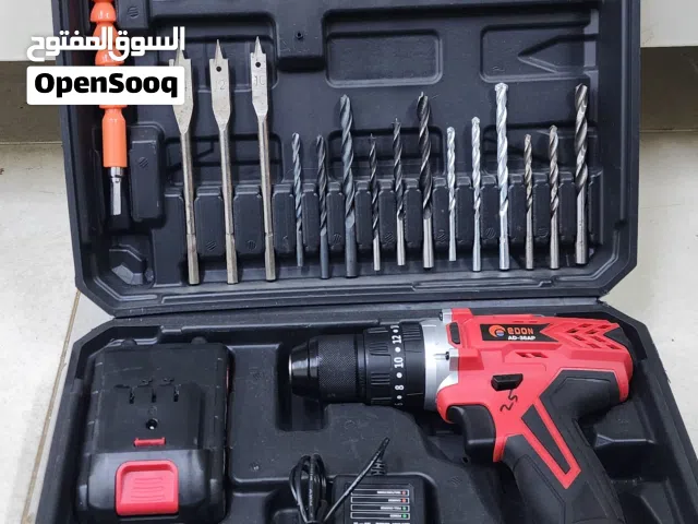 دريل بطارية 36 V فولت شركة EDON لاسلكي فك تركيب براغي مسامير متعدد استخدامات راس حديد مع بوكس اغراض