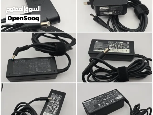 شواحن لابتوب اصلي الشركة مستعمله نظيفة dell hp lenovo