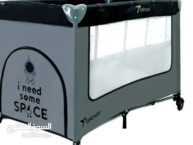 Teknum Astronaut Baby Cot & Playard - Grey