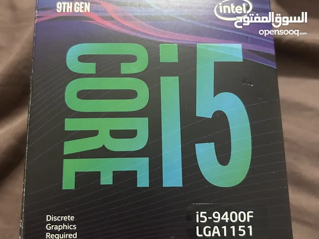 معالج i5 9400f LGA1151 intel core. 9th جديد غير مستعمل gen