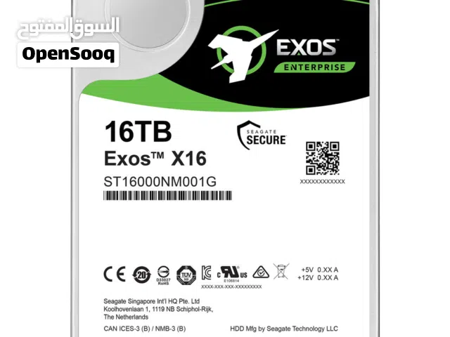 هاردات Seagate Exos سعة 16 تيرا بايت مع توفير نسخ محتوى لمحلات الانترنت والشبكات اللاسلكية