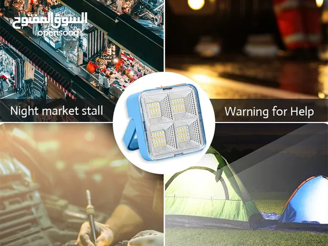 مصباح شمسي LED متعدد الوظائف مع مغناطيس للتثبيت - إضاءة فائقة السطوع لإنجاز مهامك بكل سهولة!
