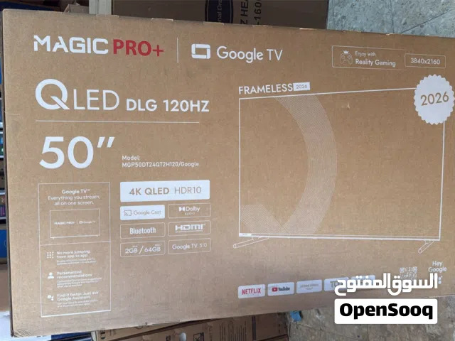 عرض نااار على شاشه ماجيك 50 بوصه كيو ليد 120Hz أوامر صوتيه