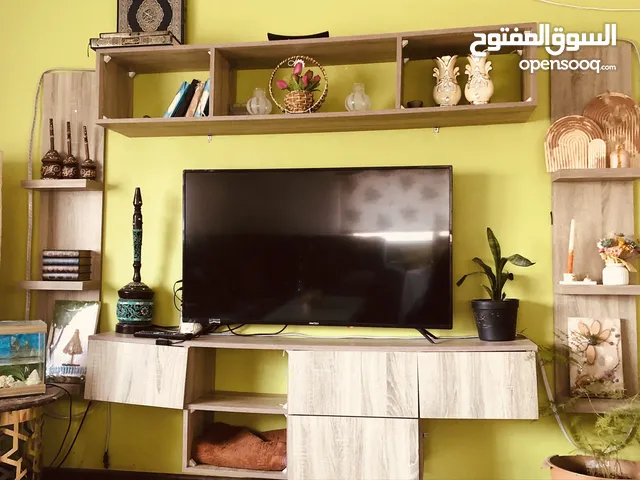 ديكور شاشة لون درجات البيج المرشح اربع قطع
