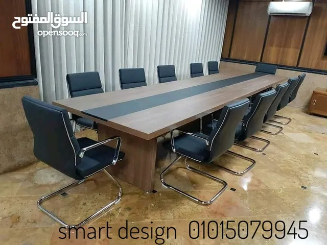 ترابيزة اجتماعات/ طاولة اجتماعات/ ميتنج/ مودرن modern meeting table خشب MDF اسباني عالي الجوده