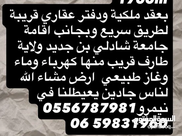 Residential Land for Sale in El Tarf Other
