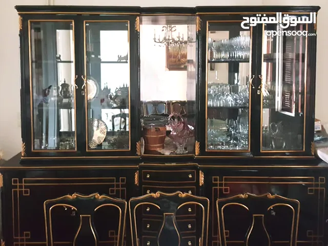 Stunning Black & Gold Formal Dining Room Set