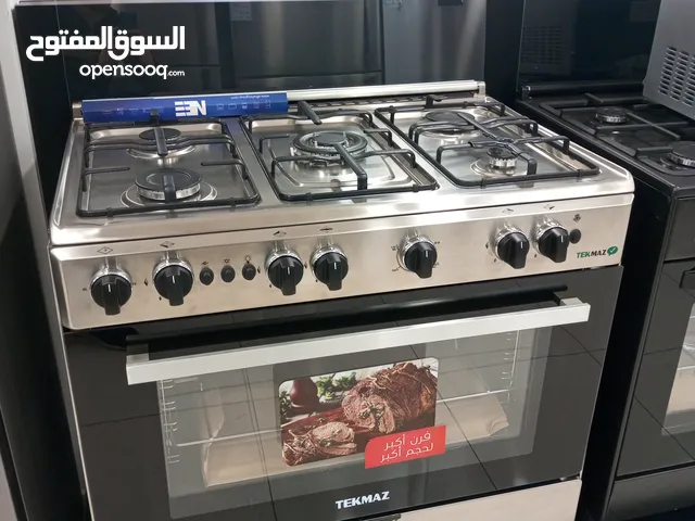 فرن غاز نكماز 90سم ستانلس ستيل مع مروحة من نيوتن ستورز nw6721