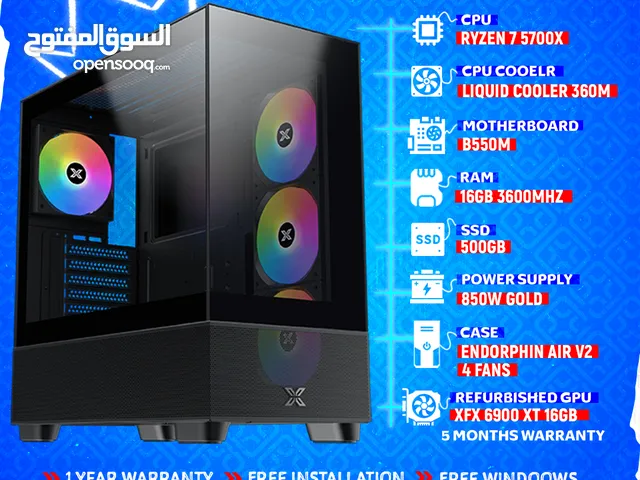 GAMING PC" Ryzen 7 , XFX 6900XT , 16GB RAM , 500GB SSD" - جيمينج بي سي !