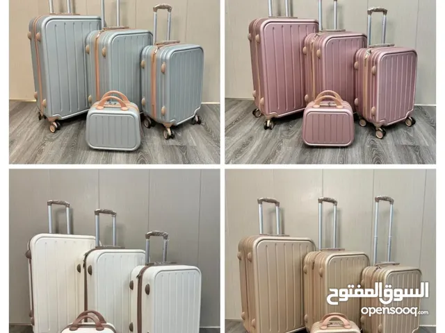 شنط سفر 4 قطع أشكال أنواع وألوان مختلفه