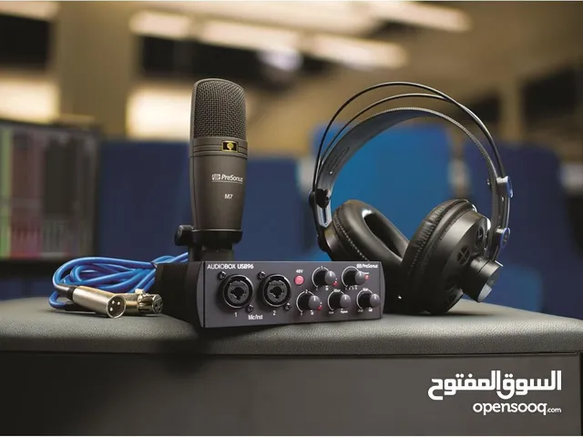 Presonus Audiobox 96 Studio Interface, Microphone, Headphones